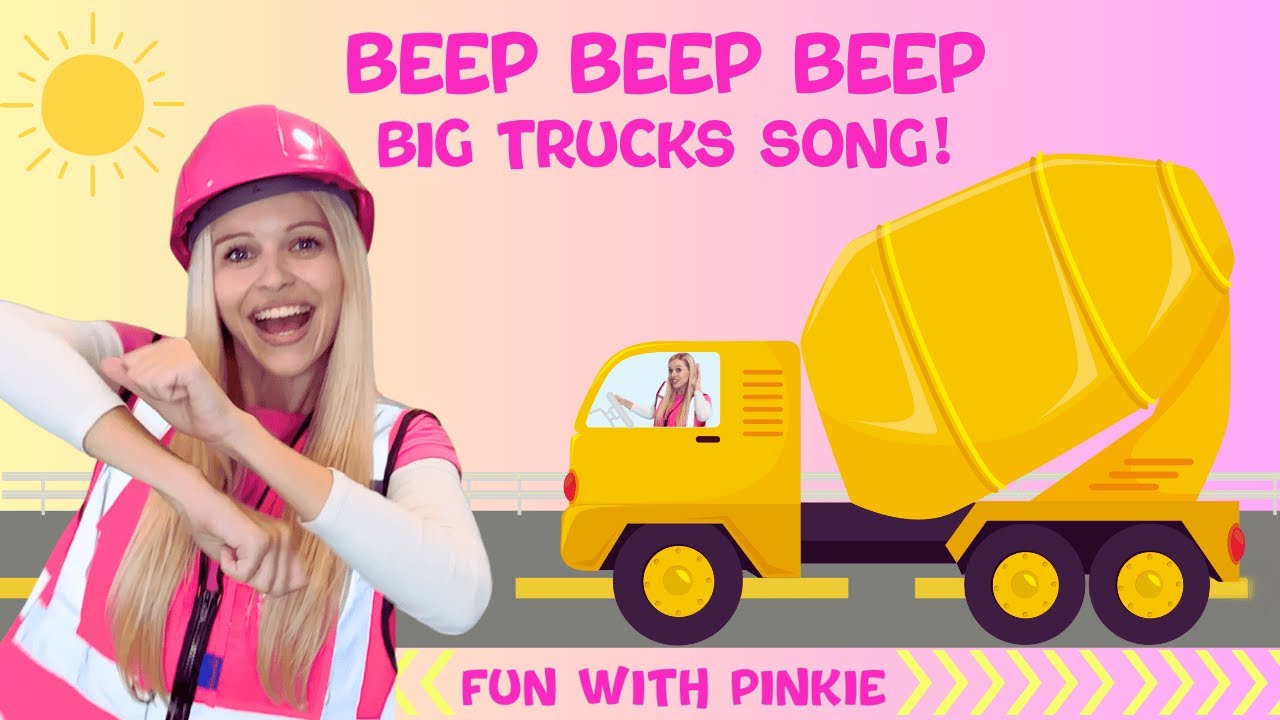 Beep Beep Beep! Big Trucks Song for Kids 🚚 | Learn & Sing Along!