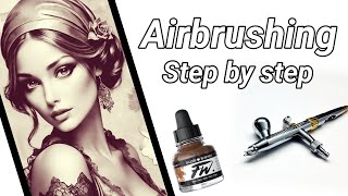 Airbrushing for beginners 1940s Vintage style