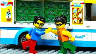 Lego City Ice Cream Truck Bank Robbery Fail