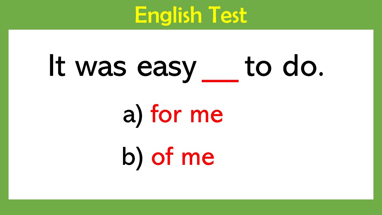 English Grammar Test – 10 Questions, Part 154 | Can you score 10/10? 