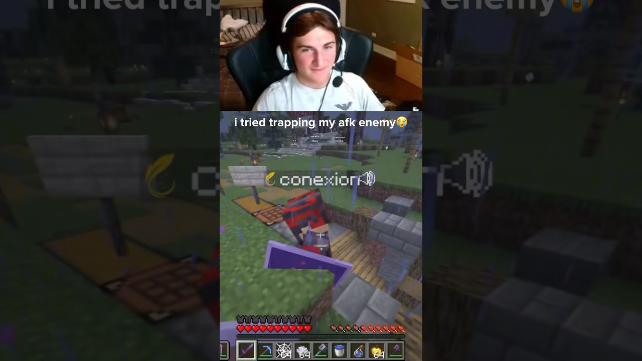 he FINALLY knew something was up😭😭 #minecraft #gaming