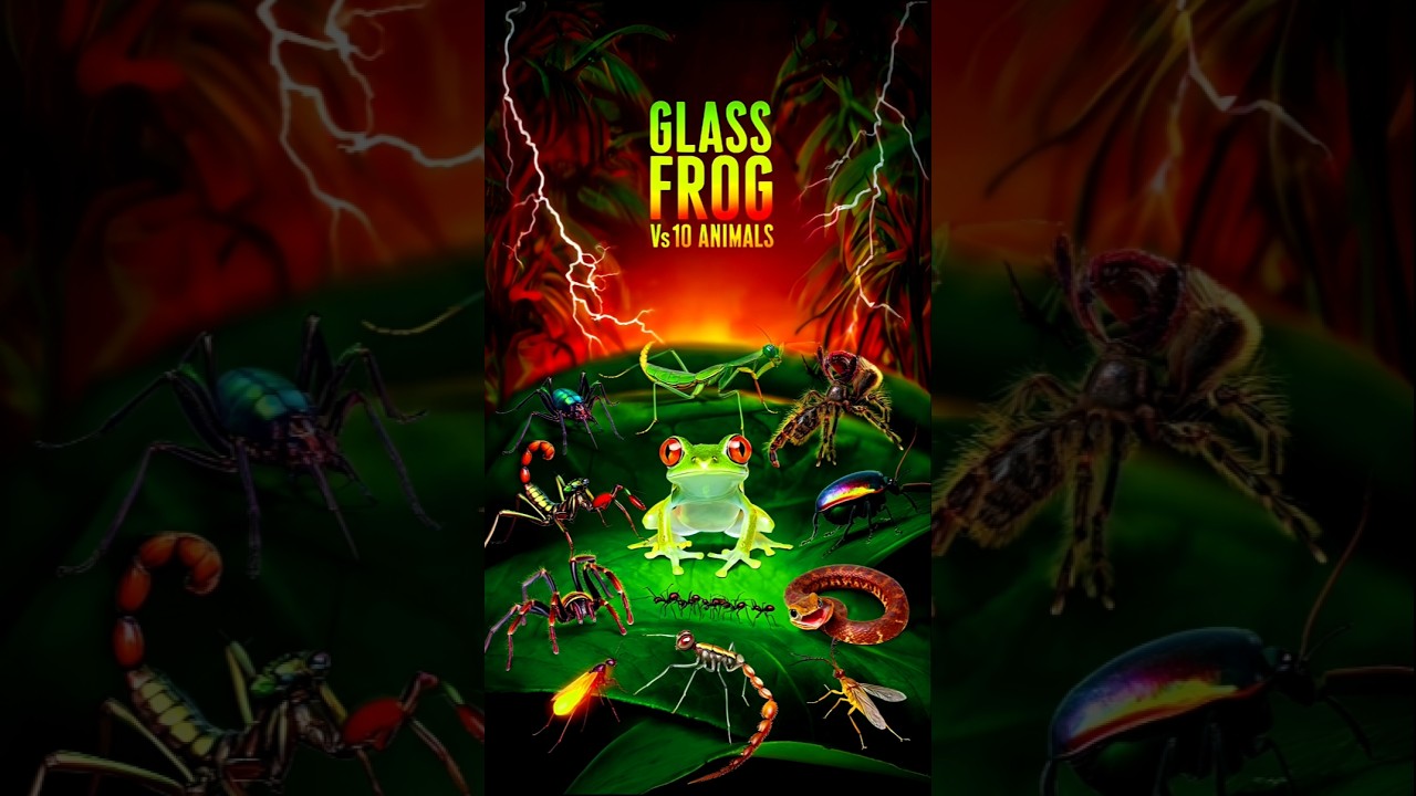 GLASS FROG VS 10 ANIMALS 