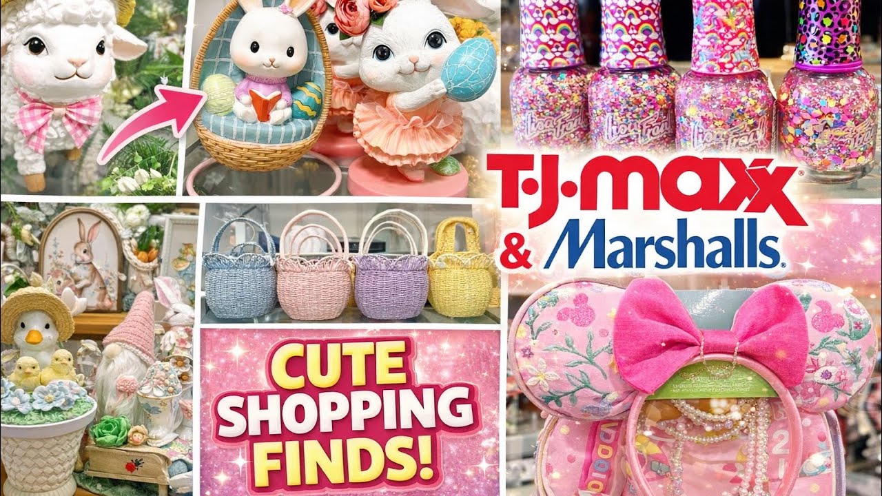 NEW Spring Finds at TJ Maxx & Marshalls 🌸 Easter Decor & Cute Accessories!