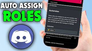 How To Auto Assign Roles To New Users In Discord Server (Mobile)