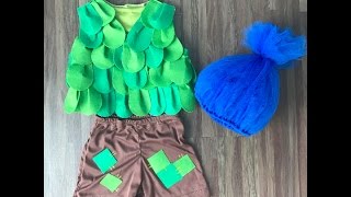 Branch Trolls Inspired Costume - Trolls party ideas- Tutorial DIY