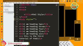 HTML   #4 html style Amharic tutorial  1