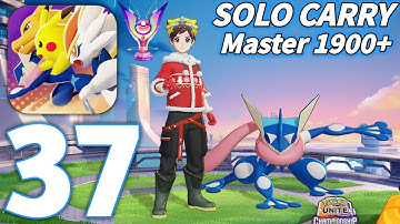 Solo Carry With GRENINJA in Master Rank Pokemon Unite Mobile Gameplay Part 37 (ios,Android)