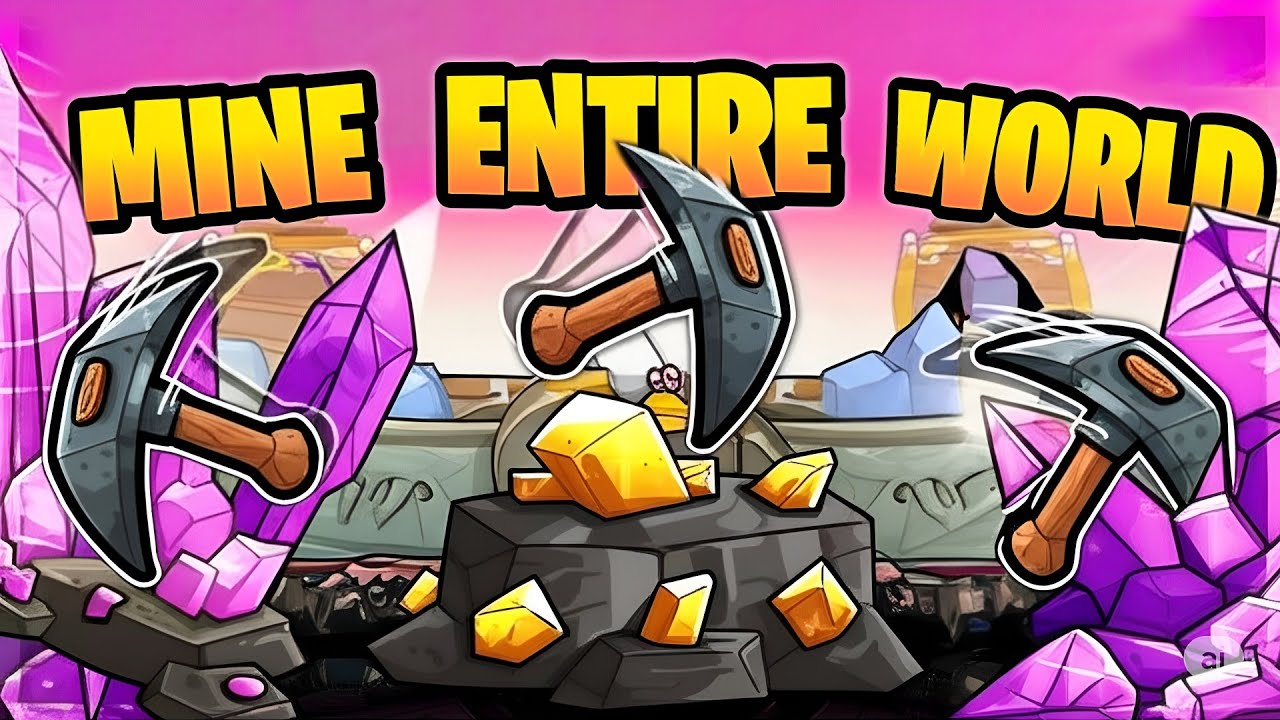 Mine until reach max level  pickaxe ⛏️  | rj rock