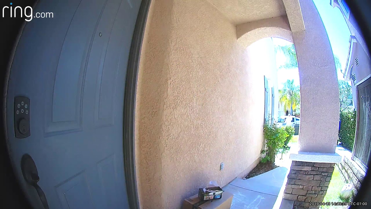 Ring Doorbell Captures Footage Of Castaic Package Thief - YouTube