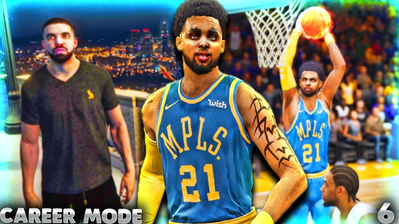 NBA LIVE 19 MyCareer Ep.6 - In The Studio With DRAKE + First Career TRIPLE DOUBLE!
