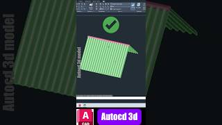 Design a 3D Tin Shade Roof in AutoCAD (Step-by-Step)