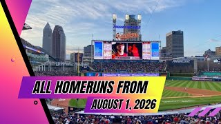 All 35 Homeruns From August 1St, 2026 Highlights