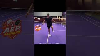 🏸 Explosive Footwork Training for Faster Court Coverage #badmintontraining #shortvideo