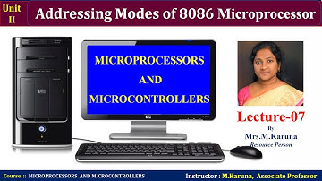 Lecture-7//Addressing Modes of 8086//MICROPROCESSORS AND MICROCONTROLLERS//Karuna-lectures