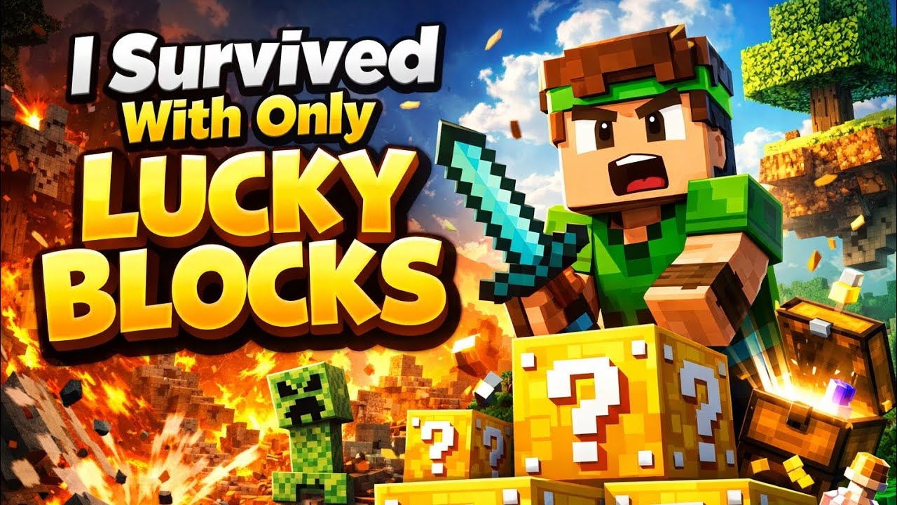 Only Lucky Blocks… Can I Survive? 😱
