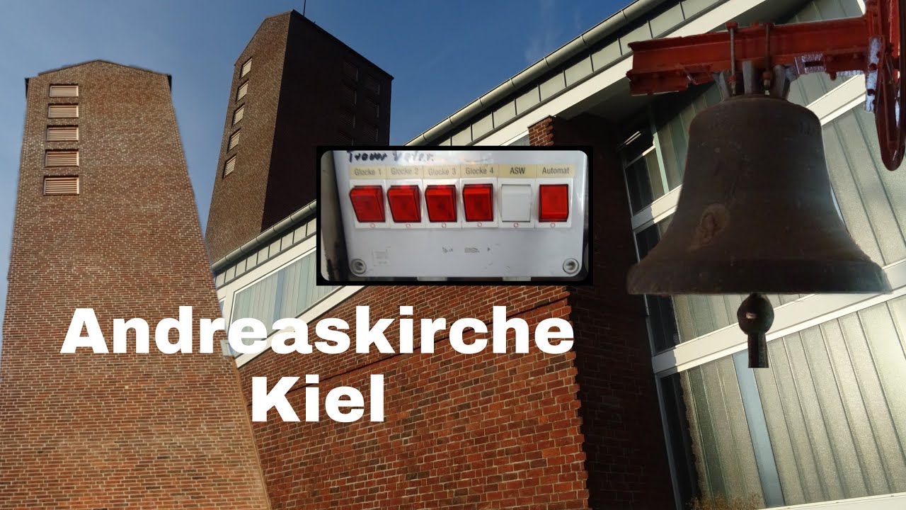 Andreaskirche Kiel/Glocken der Ev.luth Kirche/Vollgeläut (Turmaufnahme)