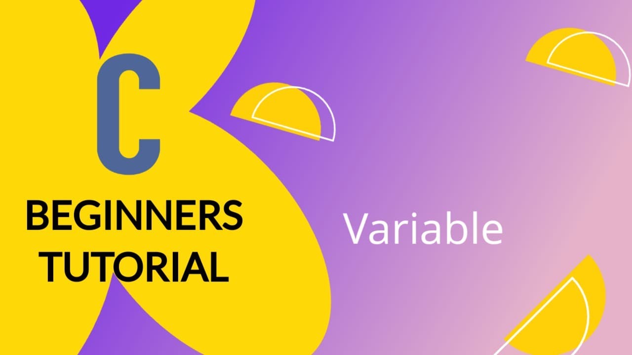 C tutorial #variable #part2 #example - YouTube