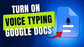 How To Turn On Voice Typing In Google Docs