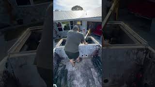 Cigarette boat restoration: got to pull the engines today will be posting more videos soon.