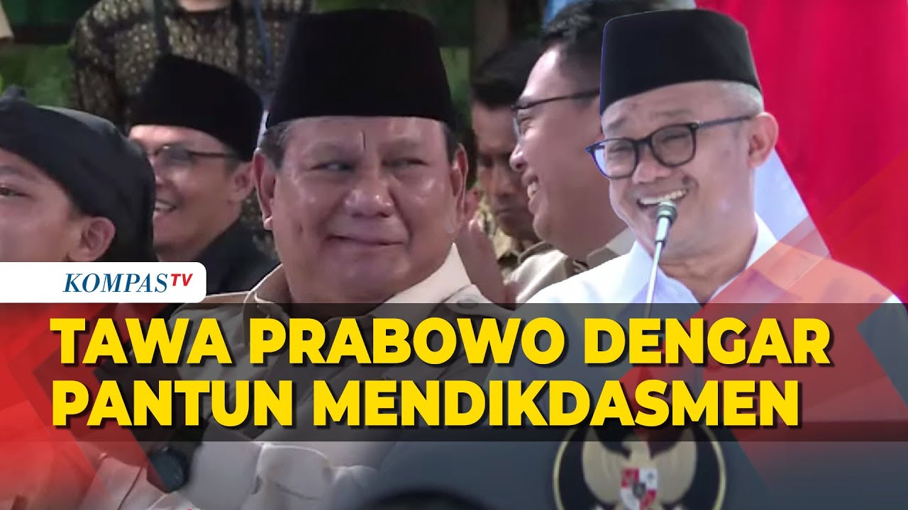 [ПОЛНОЕ] Президент Прабово рассмеялся, услышав пантун министра начального и среднего образования ...