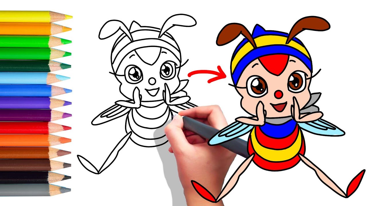 How To Draw a Hutch the honey bee ? みなしごハッチ - YouTube