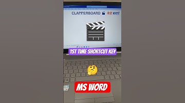 Clapper Board🎬 Ms Word Shortcut Tricks #shorts #word #computer #trending #tricks#excel#viral