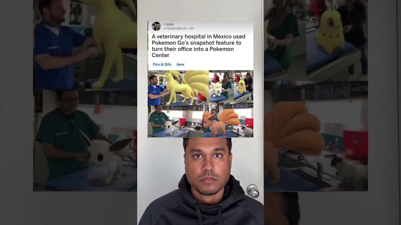 A veterinary hospital in Mexico use Pokémon go snapshot features