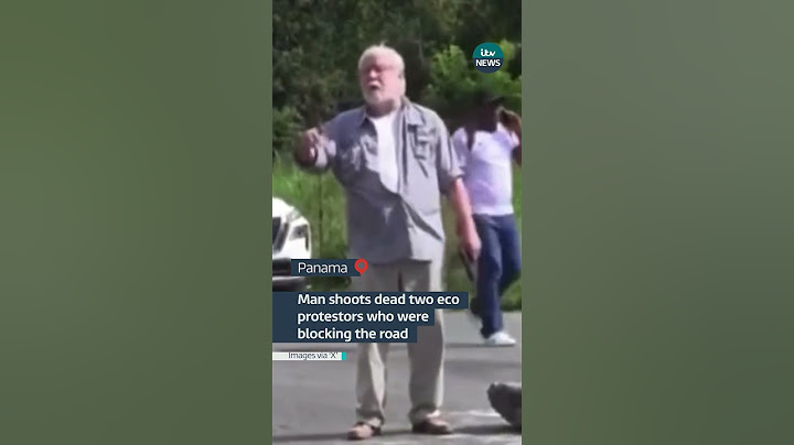 Man shoots dead two eco protesters #itvnews