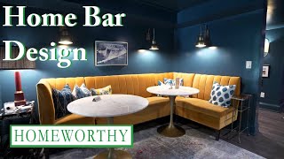 HOME BAR DESIGN | Moody Nooks, Decadent Bar Carts, and Rosé on Tap