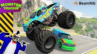 Monster Jam INSANE Racing, Freestyle and High Speed Jumps #33 | BeamNG Drive screenshot 2