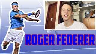 American Watches ROGER FEDERER for the FIRST TIME! | Tennis Reaction