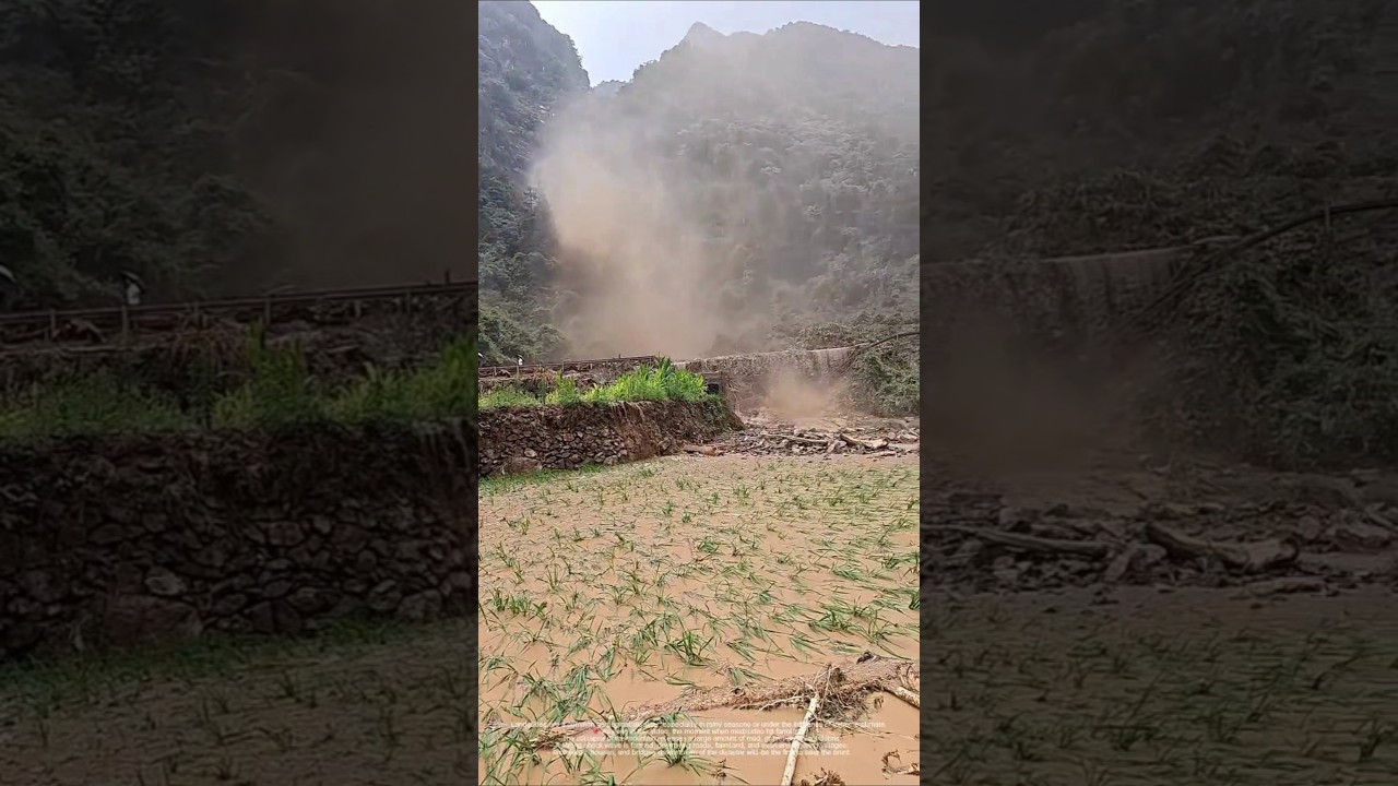 Farmland swallowed by flash floods after heavy rain