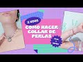 📿 Cómo hacer COLLAR de PERLAS con DIJE tendencia 2️⃣0️⃣2️⃣2️⃣  /AESTHETIC✨ / Fácil y rápido /#7