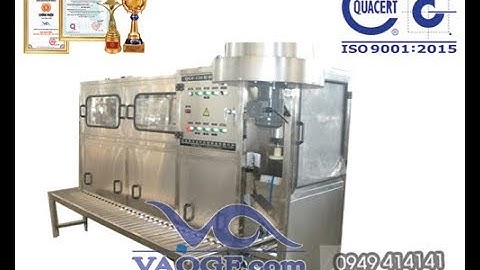 [Việt An] Video Máy chiết rót đóng bình VA-QGF150 20 lít công suất 150 bình/h