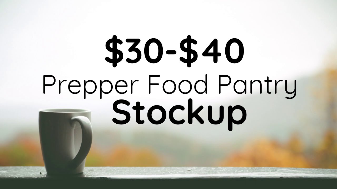 1 MONTH BUDGET PANTRY IDEAS | Is It Too Late To Start A Prepper Pantry