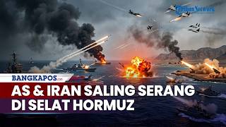 Baku Tembak Pecah di Selat Hormuz! 3 Kapal Perang AS Remuk Dihantam Rudal Iran, Trump Coba Membalas
