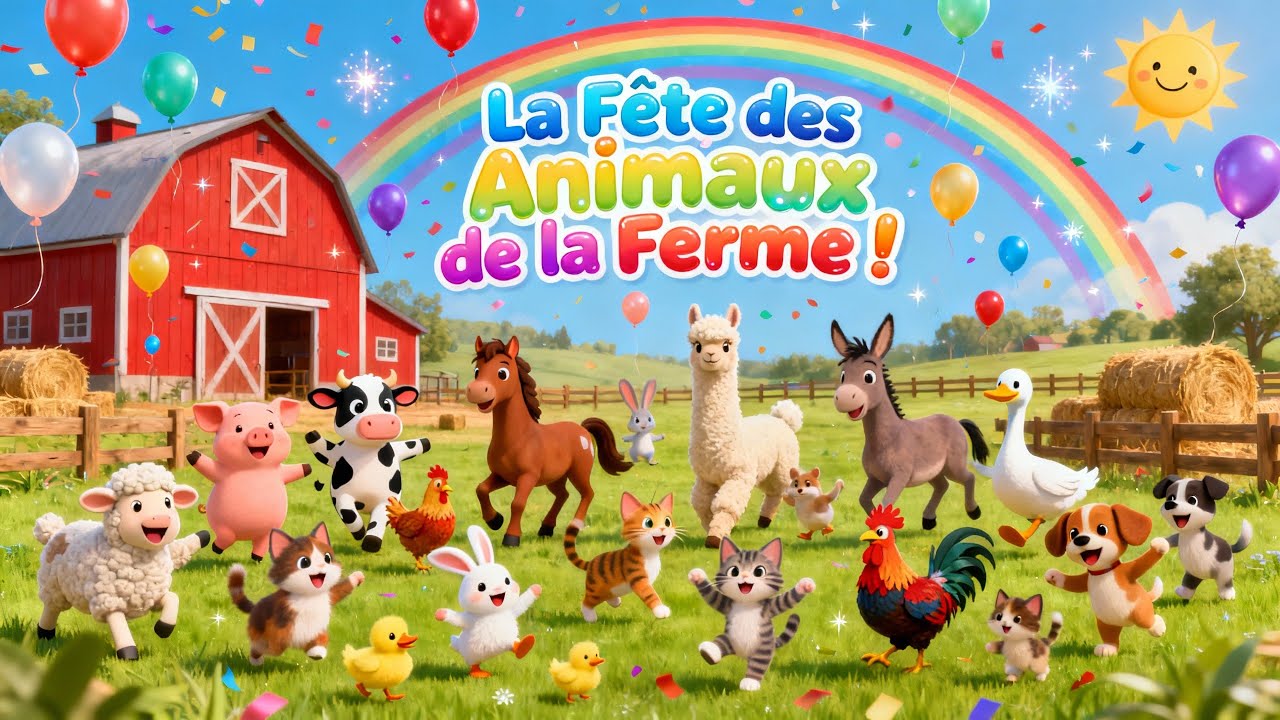 La Fête des Animaux de la Ferme 🐄🐖 Chanson pour Enfants - YouTube