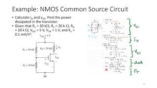 MOSFET DC Analysis Lecture: V2VP4 ELE424 DL