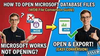 How to Open Microsoft Works Database (.WDB) Files