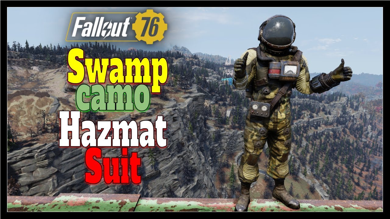 Fallout 76 Swamp Camo Hazmat Suit Review and How to get!! YouTube