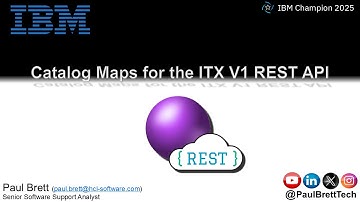 Catalog Maps for the ITX V1 REST API