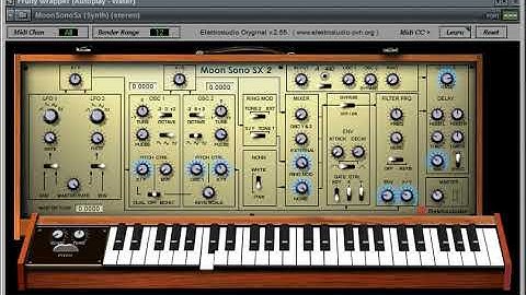 MoonSonoSx VST synthesizer (Elektrostudio) - Preview of 64 sound patches
