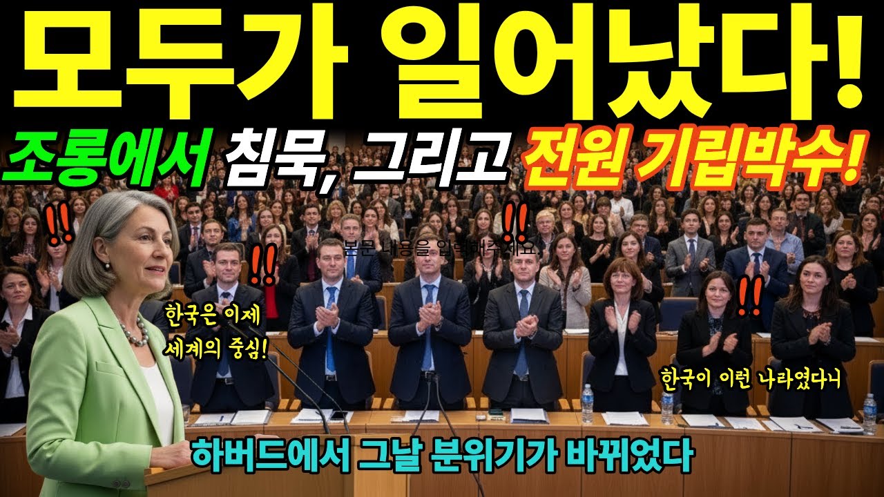 하버드 학계에서 한국 연구가 공개된 순간, 분위기가 달라졌다