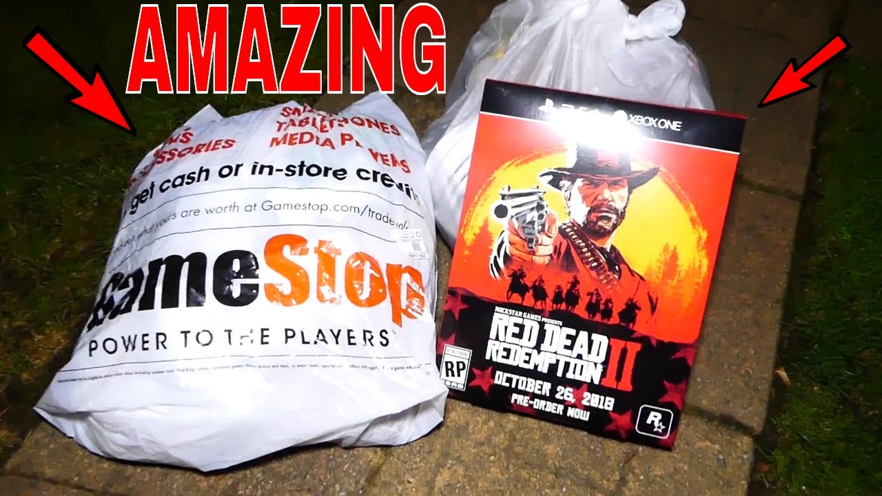 Gamestop Bags NEVER Disappoint!!! Dumpster Diving Night 520 YouTube