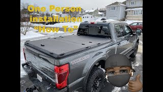Installing a Diamondback HD cover by one person on Ford F250F350 Tremor