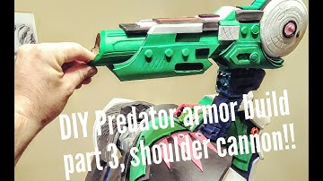 DIY Predator Armor build Part 3 plasma caster shoulder cannon