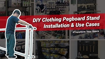 How To Set Up Closet Organizers | Swift Courser Display Fixture #Pegboard #wardrobe #closet #install