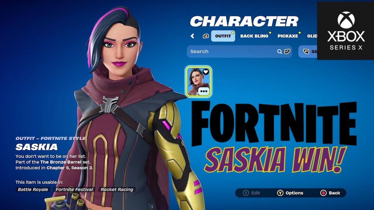 FORTNITE SASKIA WIN! XBOX YouTube