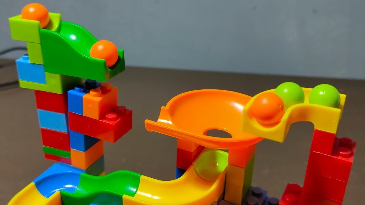 Marble Run Race 🌟 TrixTrack Wave Slope Original Course Summary ASMR