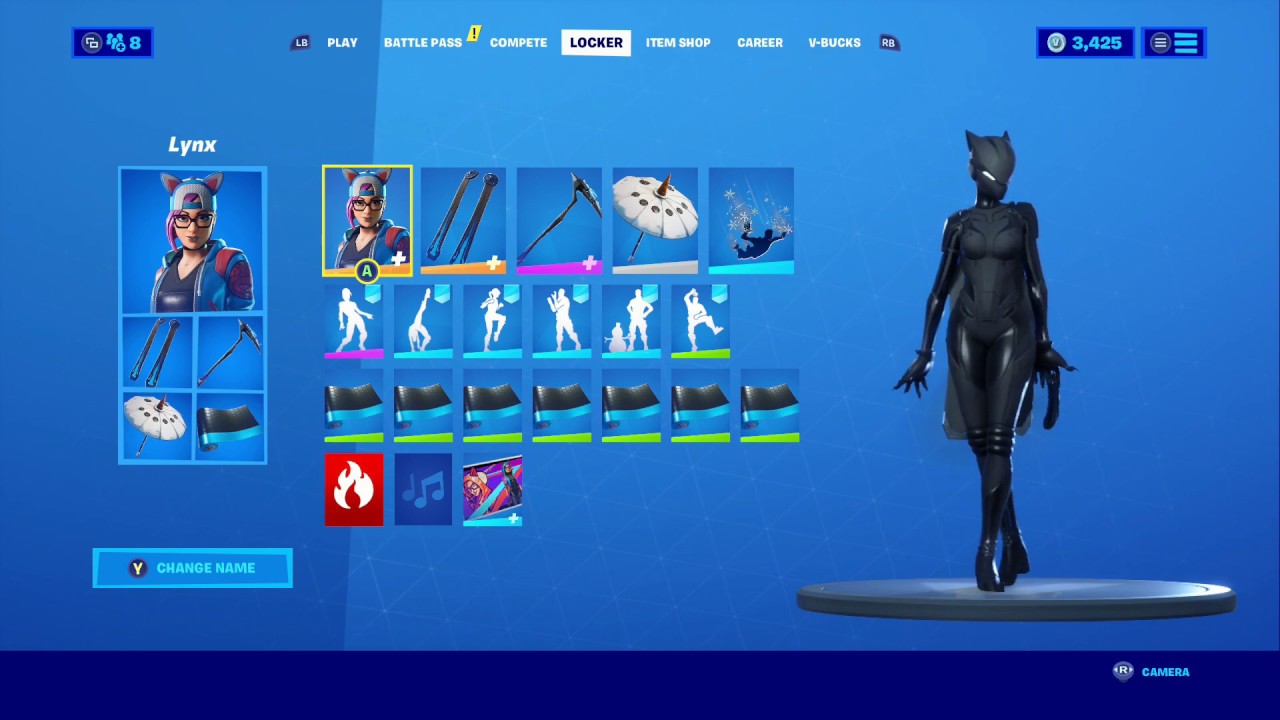 Outfit - Lynx (Stage 4 - No Ponytail, Black)